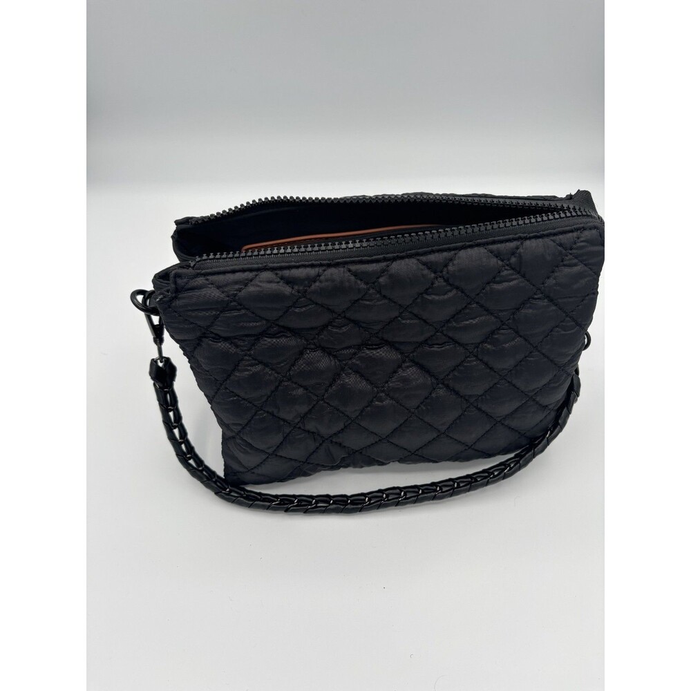 NWOT Nylon‎ Quilted Puffer Crossbody Black Bag with Chain